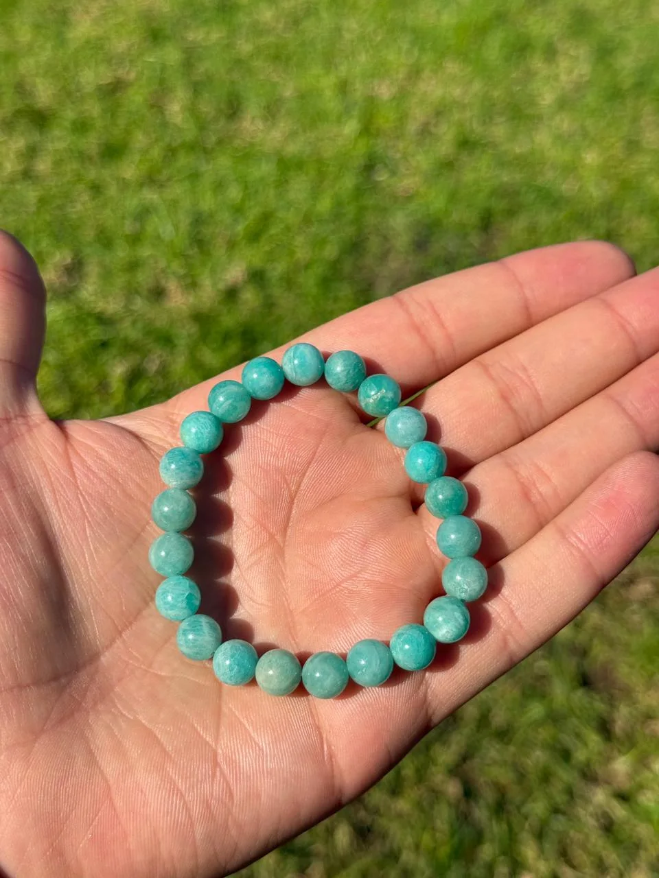 Bracelet Amazonite /  حجر الأمازونيت
