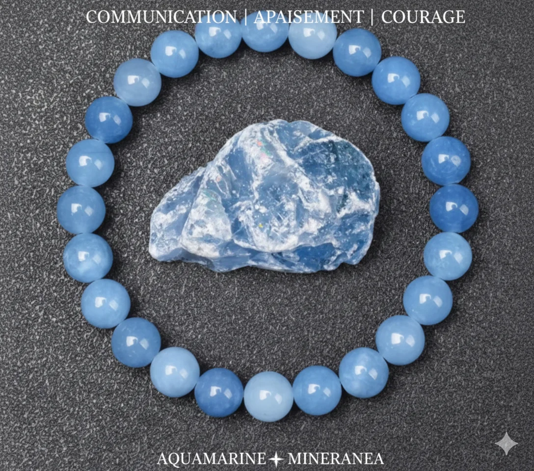 bracelet aquamarine/سوار الأكوامارين