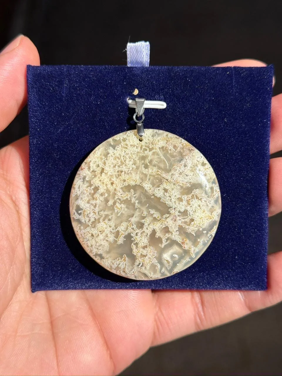 pendentif tree agate /قلادة عقيق الشجرة