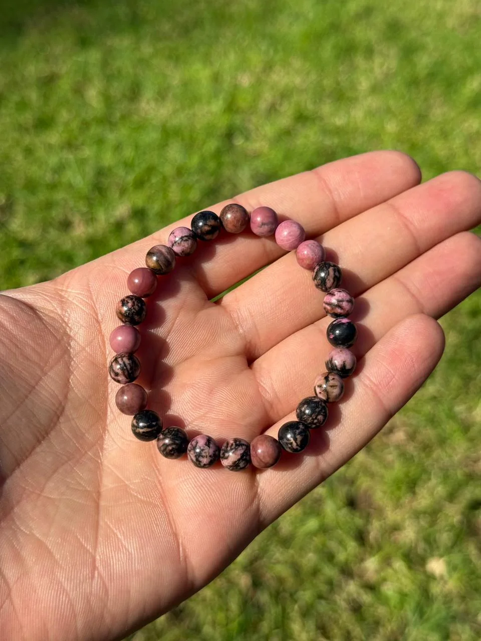 bracelet rhodonite / سوار حجر الرودونيت
