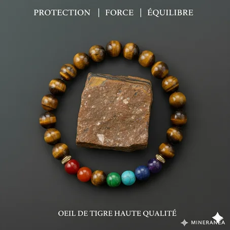 bracelet œil de tigre chakra /سوار شاكرا عين النمر