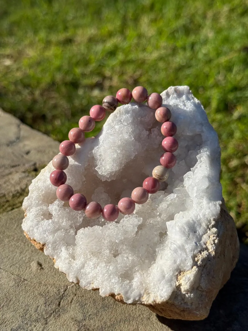 bracelet rhodonite / سوار حجر الرودونيت