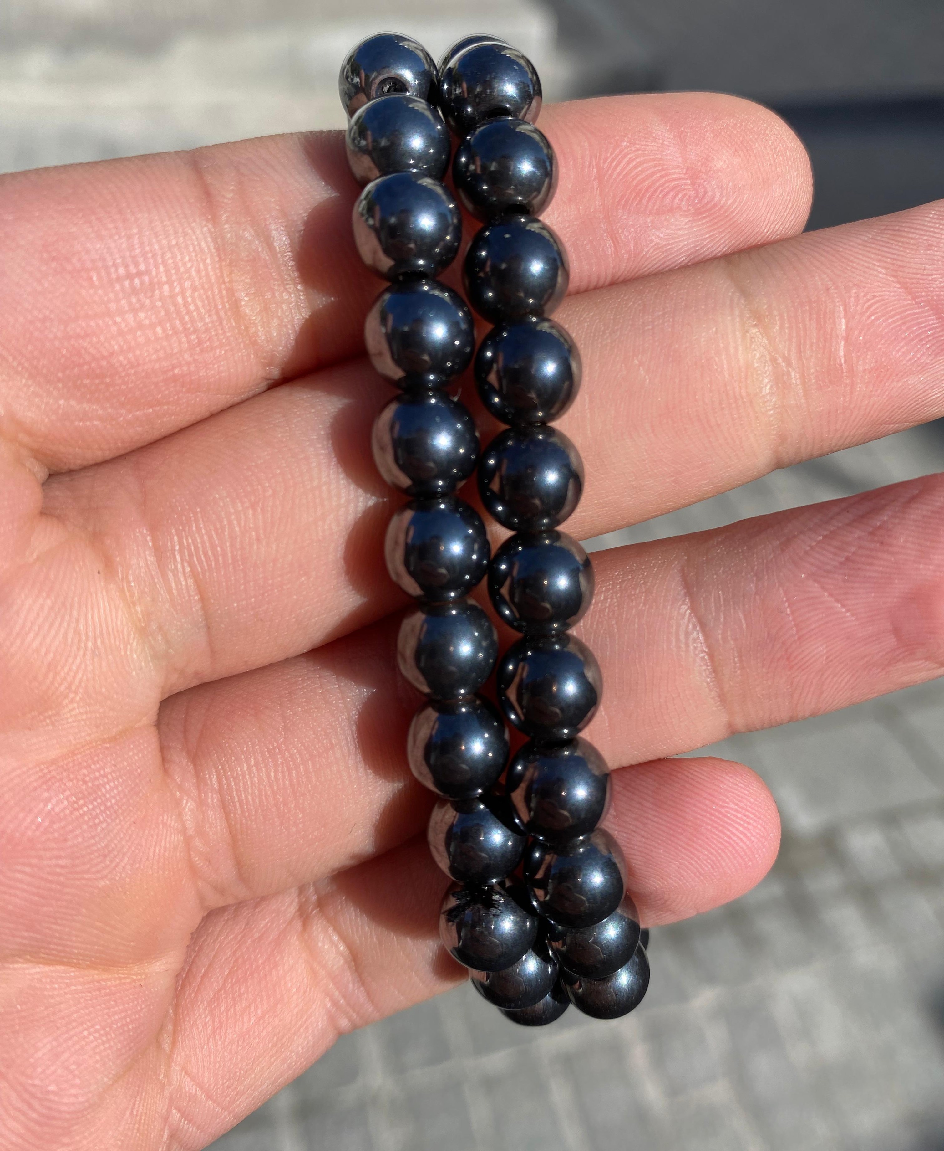 bracelet hématite / سوار الهيماتيت