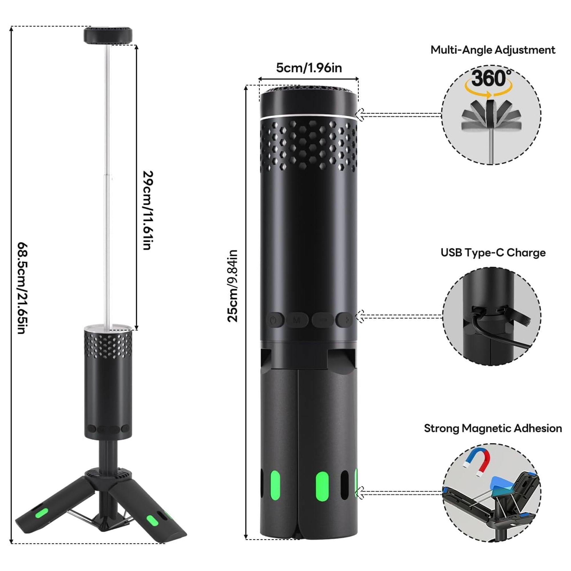 راعى الكشتات فانوس متعدد الاستخدامات مع بور بنك من DLC ضمان عاميين