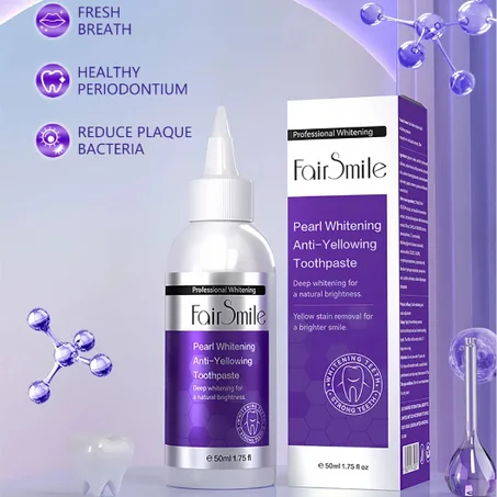 عجون FairSmile العضوي – مبيض الأسنان الاحترافي باللؤلؤ ومضاد للاصفرار
