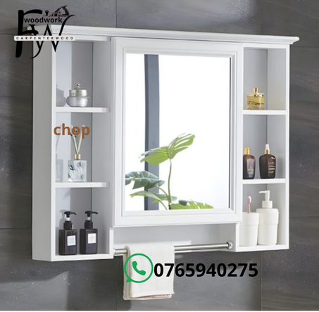 💫 مرآة خشبية عصرية بتصميم أنيق ومثالي لديكور منزلك!