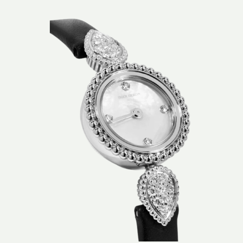 ساعة سيربنت بوهيم معدن مرصعة بالماس