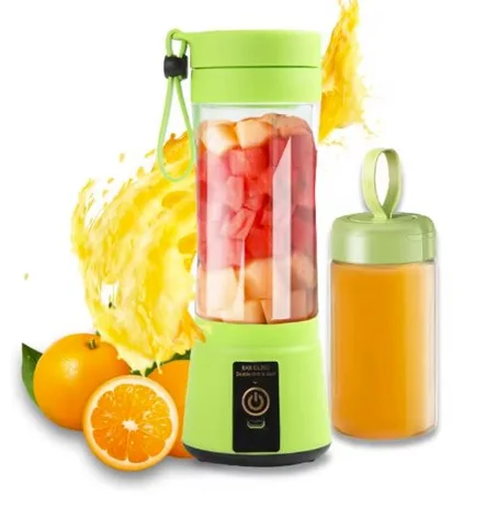 خلاطات عصير فواكه محمولة للصيف زجاجة كهربائية صغيرة للمنزل USB 6 شفرات ماكينة للمطبخ