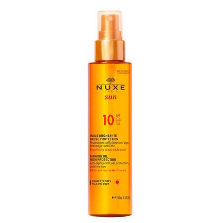 Huile Bronzante Faible Protection SPF 10, NUXE Sun 150 ml