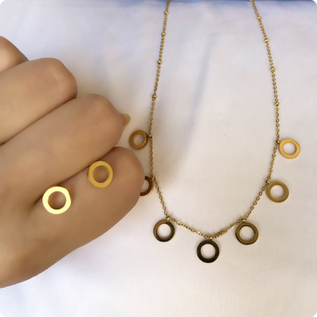 Ensemble 2 piéces en acier inoxydable