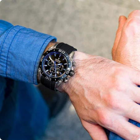 Montre Festina F20544/2 CHRONO BIKE Noire et Bleue