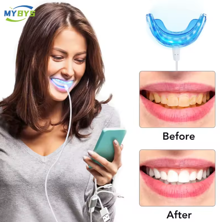 ودّع الاصفرار وعيش الابتسامة اللي تستاهلها مع مجموعة تبييض الأسنانLED