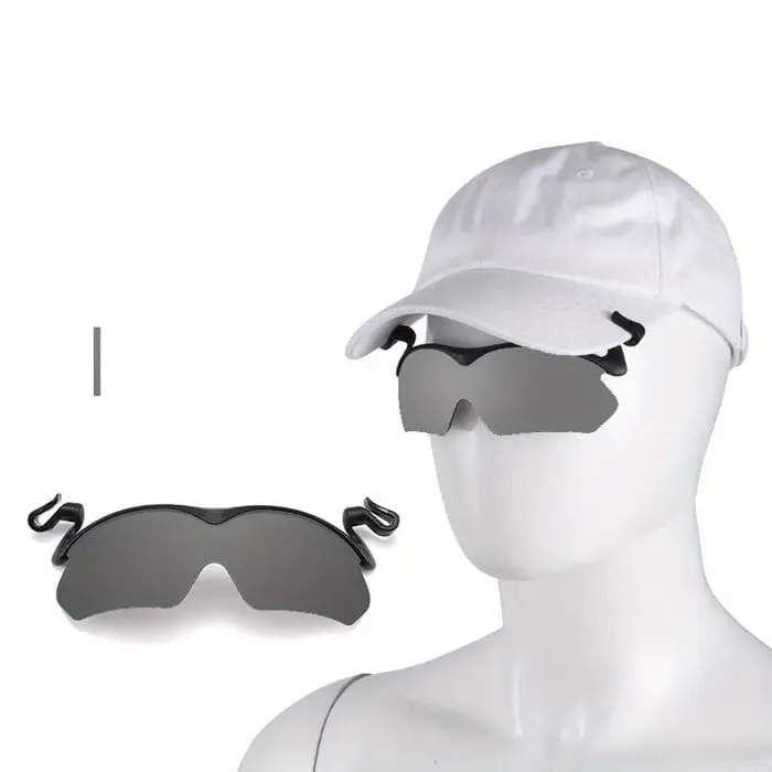 Clip Cap Sports Sunglasses – Polarized Outdoor Clip-On Hat Sunglasses for Men