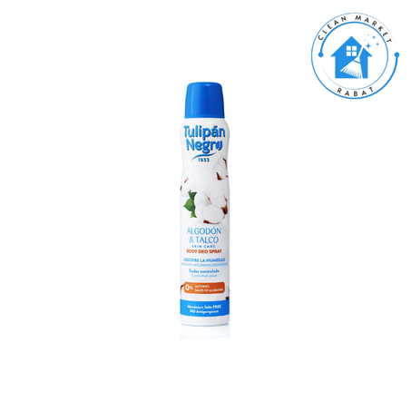 Tulipan negro algodon y talco déodorant spray