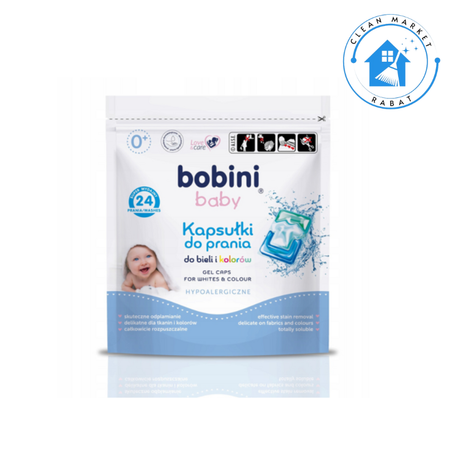 Bobini Baby Capsules de lessive blanches 24 pcs.