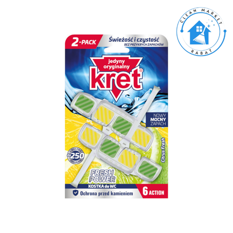 KRET FRESH POWER CITRUS FRESH 2X40g pendentif de toilette