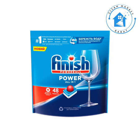 Détergent à vaisselle Finish Powerball All In 1 Max 48 Tablet