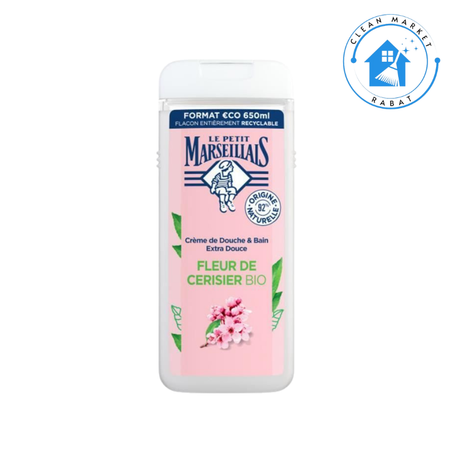 Le Petit Marseillais Crème de douche Extra Doux Fleur de cerisier  650ml
