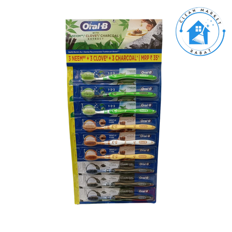 Oral-B  Brosse à dents  9 Pièces