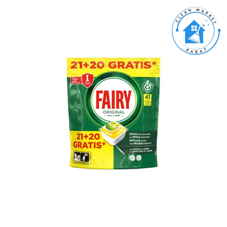 Fairy Original Tout en Un Citron 21+20 Lavages