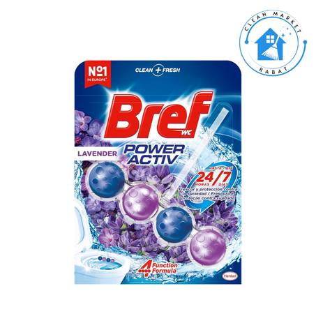 Bref WC Power active  nettoyants pour les toilettes Lavande