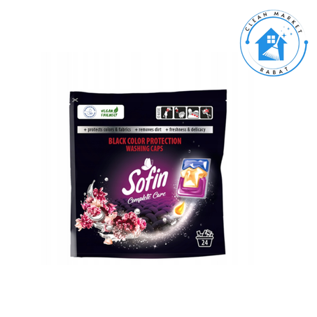 Sofin Complete Care Capsules Lessive Noire 24