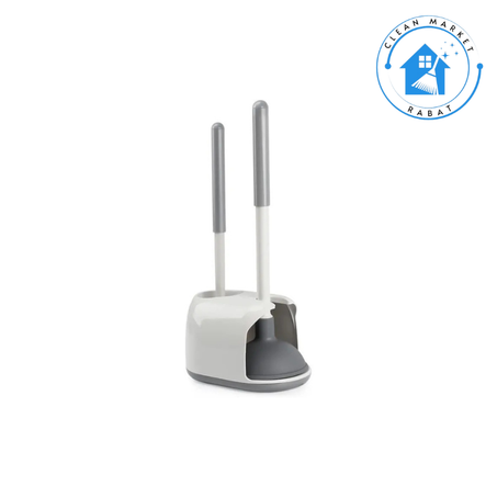 Brosse WC 2 en 1 à ventouse et séchage rapide