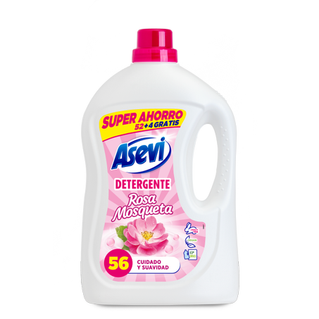 ASEVI ROSA MOSQUETA  DETERGENTE LIQUIDO CONCENTRADO 56 LAVADOS
