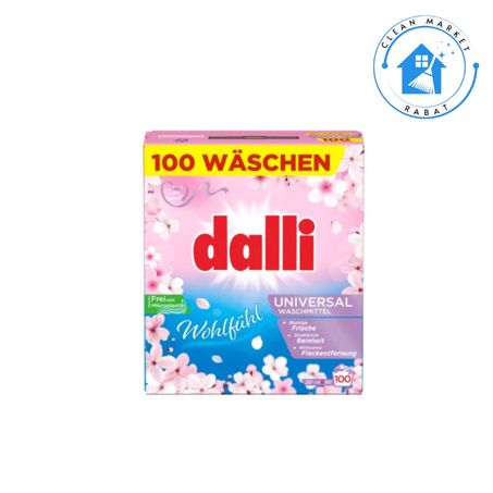 Dalli lessive en poudre universelle 100 doses, 6 kg
