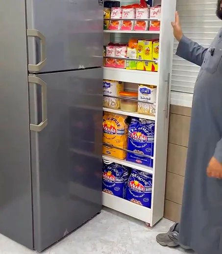 🧰 عربة تنظيم المطبخ الذكية