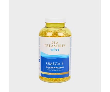 Omega 3 Fish Oil 1000mg 300 Capsules (100 Serving) - 180mg EPA et 120mg DHA