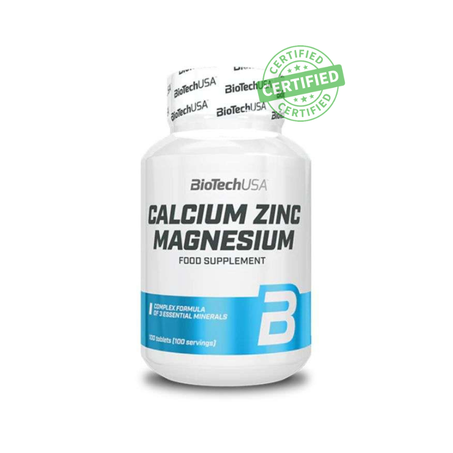 BIOTECHUSA CALCIUM ZINC MAGNESIUM 100 TABLETS