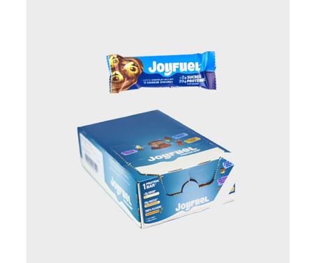 15 Barres Protéine 55g Joyfuel 20g de protéines - Chocolat au lait & Cookie Dough