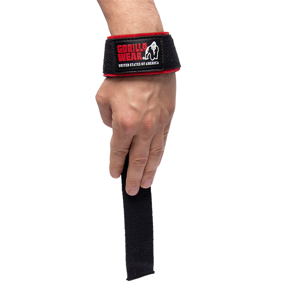 Gorilla Wear - PADDED LIFTING STRAPS - BLACK