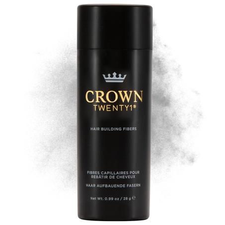 CROWN - Fibras de construcción del cabello (0.99 oz), cubren instantáneamente el cabello fino y adelgazante para un aspecto más grueso y completo, un corrector de queratina natural, 13 tonos 
