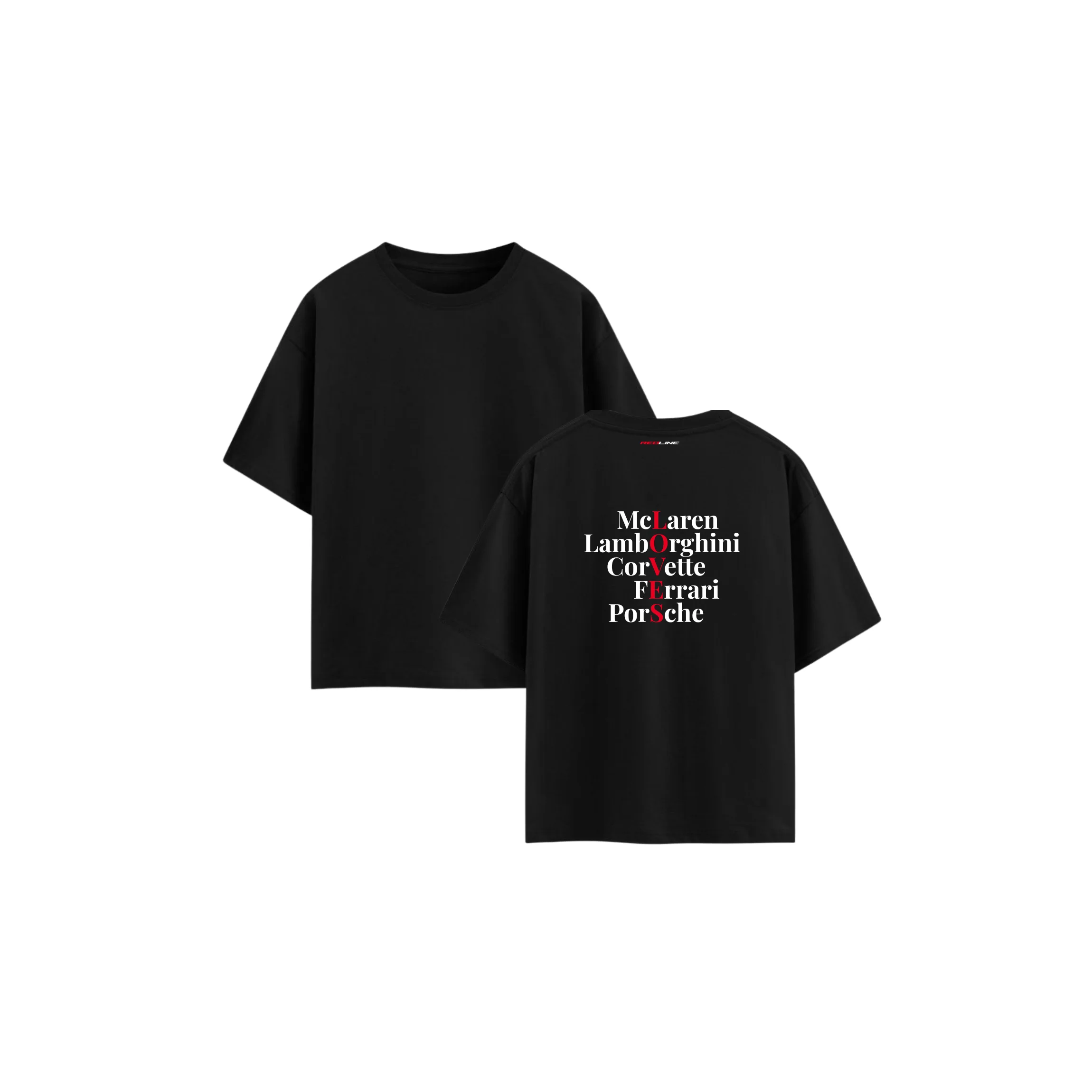 McLaren LambOrghini CorVette Ferrari PorSche T-shirt