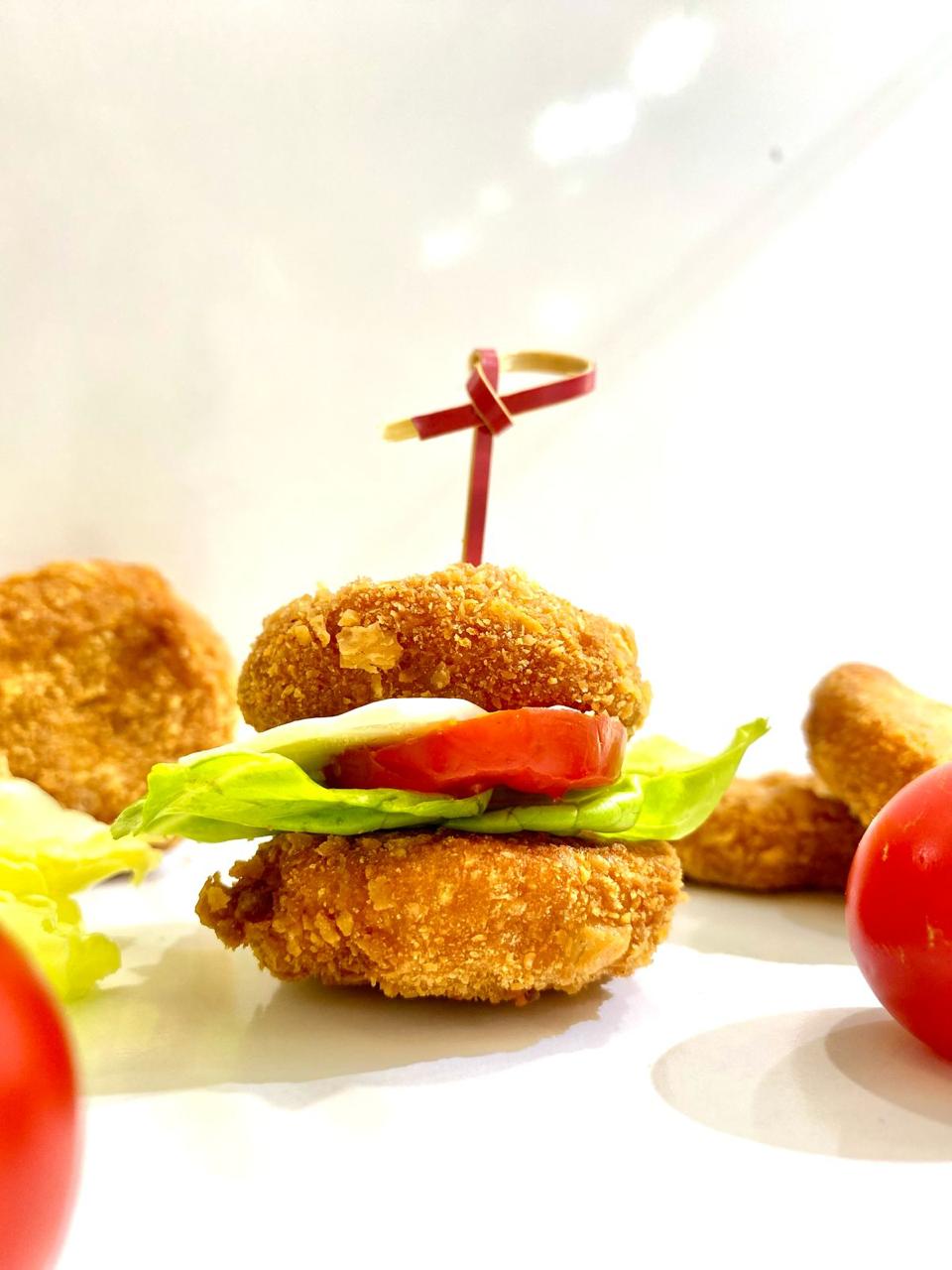 Mini burger pané