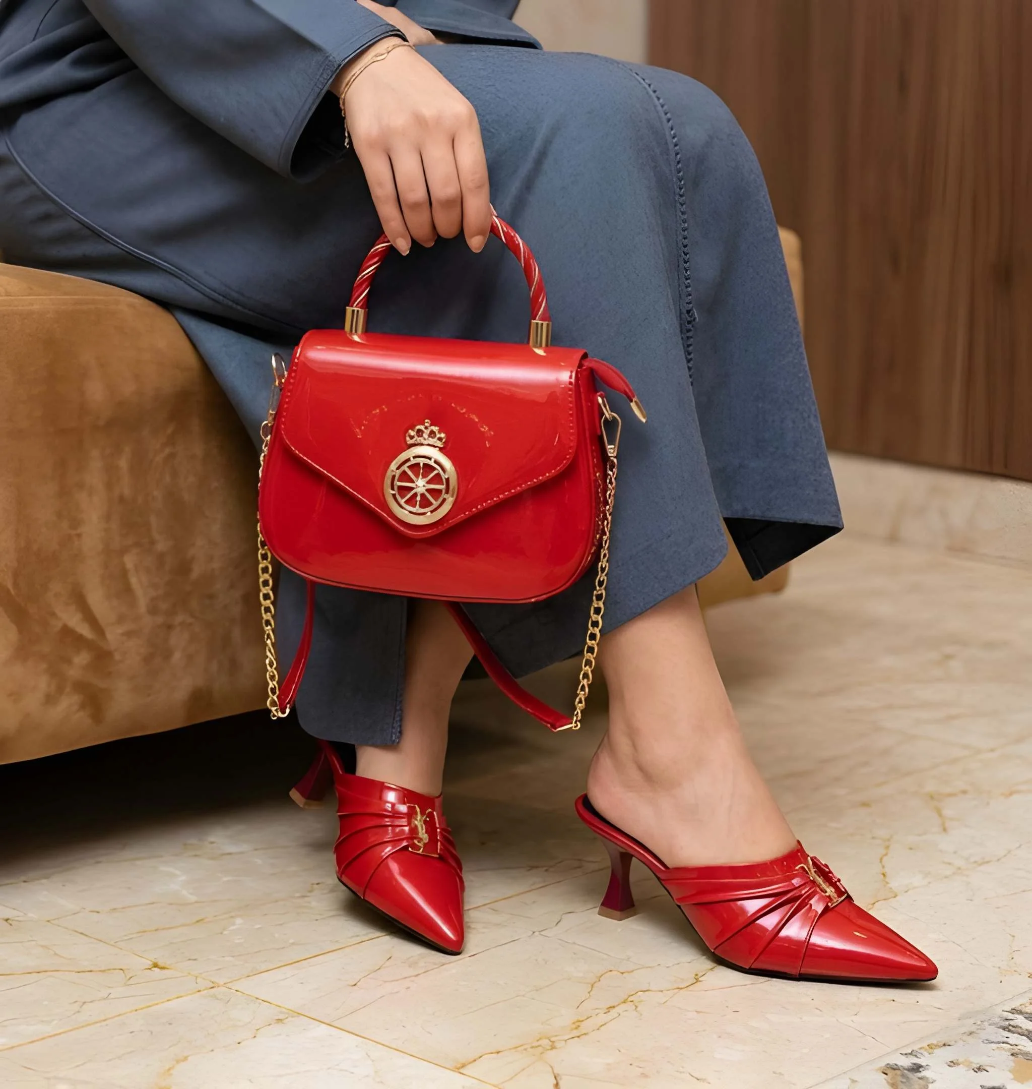 Sac a main pour femme de Luxe haute qualité avec chaussure