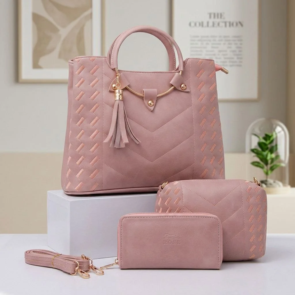 Sac a main pour femme de Luxe haute qualité 3 piece