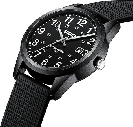 ساعة يد انالوج كوارتز رياضية للجنسين من ال ان لينكين، مقاومة للماء حتى عمق 30 متر للممرضات والممرضات والمهنيين الطبيين - توقيت عسكري مع عقرب ثواني متوهج سهل القراءة (copy)