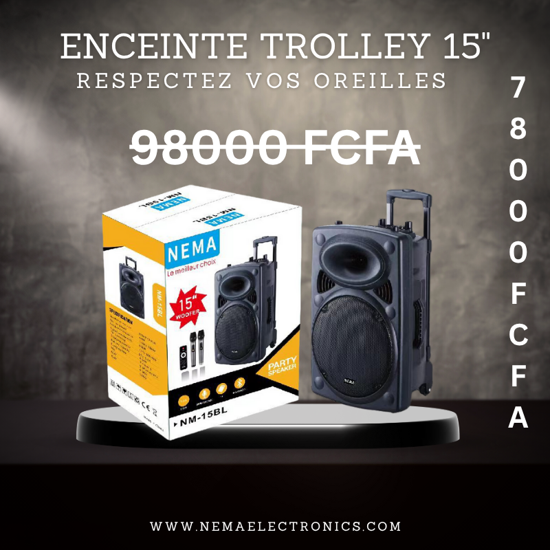 Enceinte de Fête Trolley NEMA  15