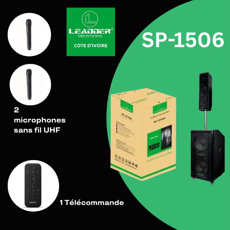 LEADDER SP-D1506 : L'Expérience Sonore Complète pour Tous Vos Événements