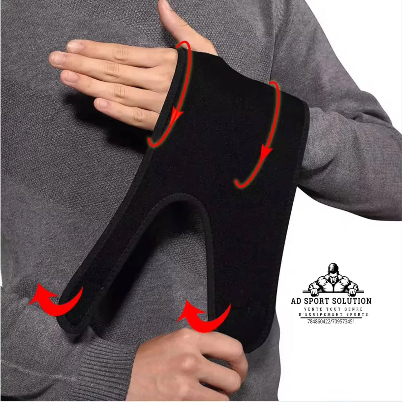 🏋️‍♂️ Protège-Poignet à Double Crochet