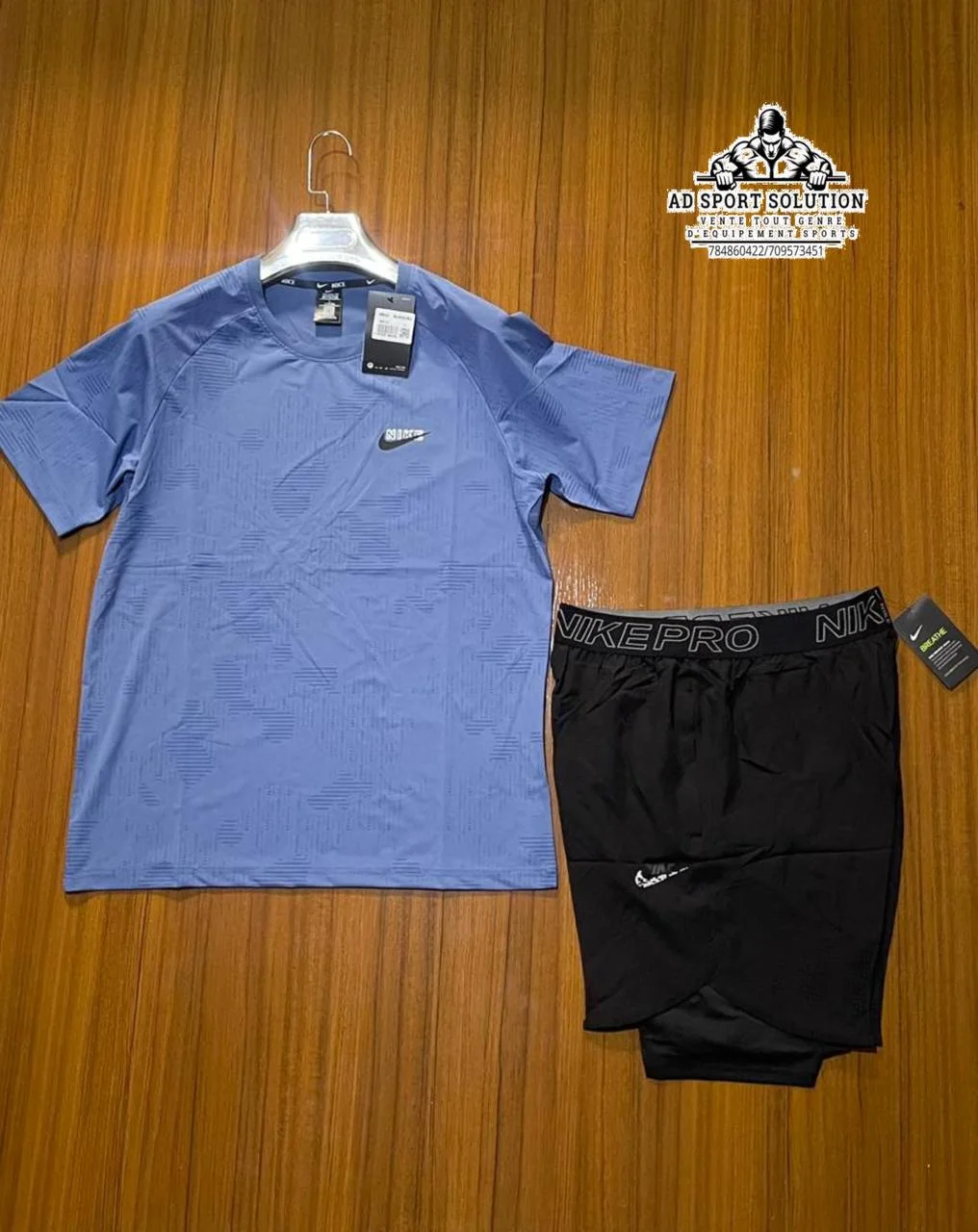 🏃 Ensemble Sport Nike (T-shirt + Short cuissard)