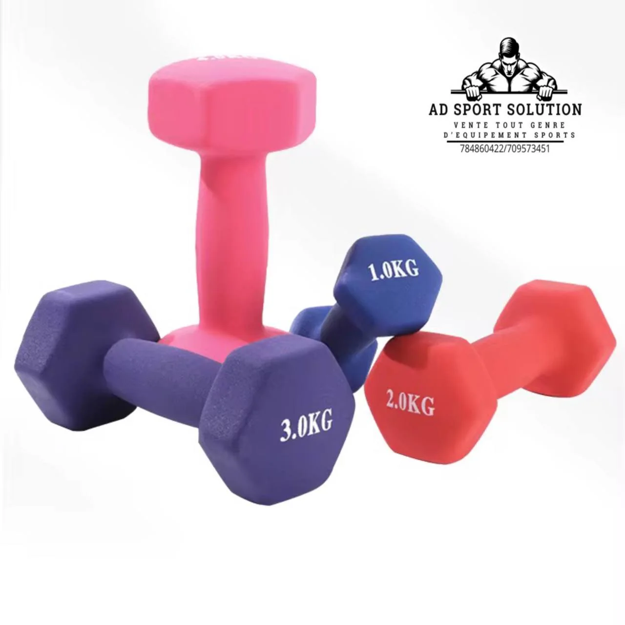 🏋️‍♀️ Haltères Néoprène