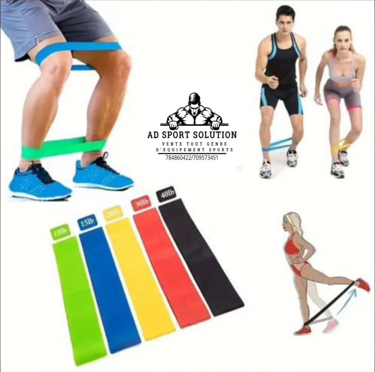 Mini Bandes de Résistance en Latex – 5 Niveaux