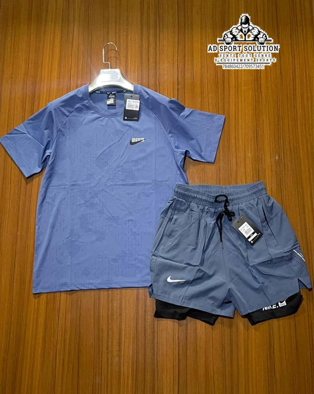 🏃 Ensemble Sport Nike (T-shirt + Short cuissard)