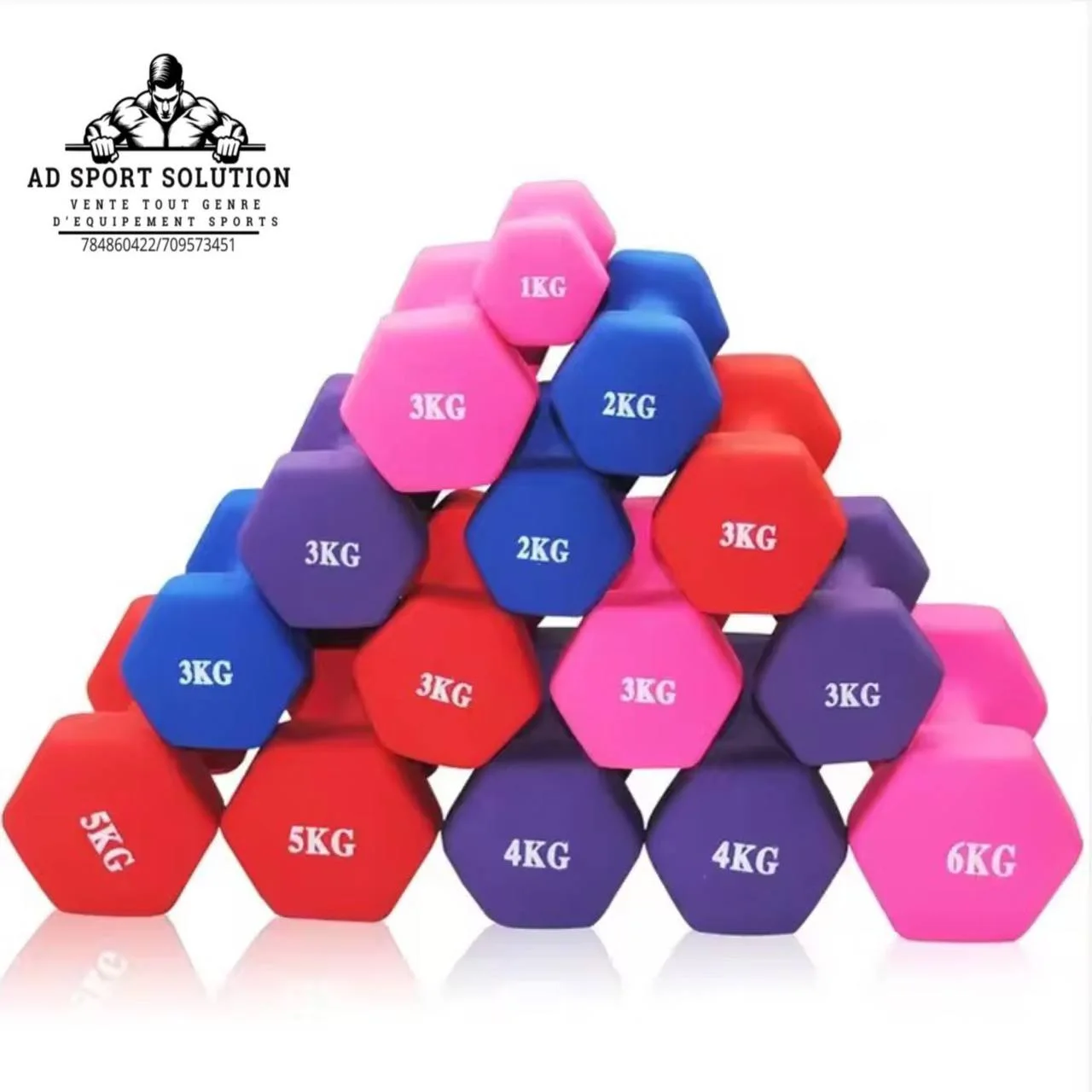 🏋️‍♀️ Haltères Néoprène