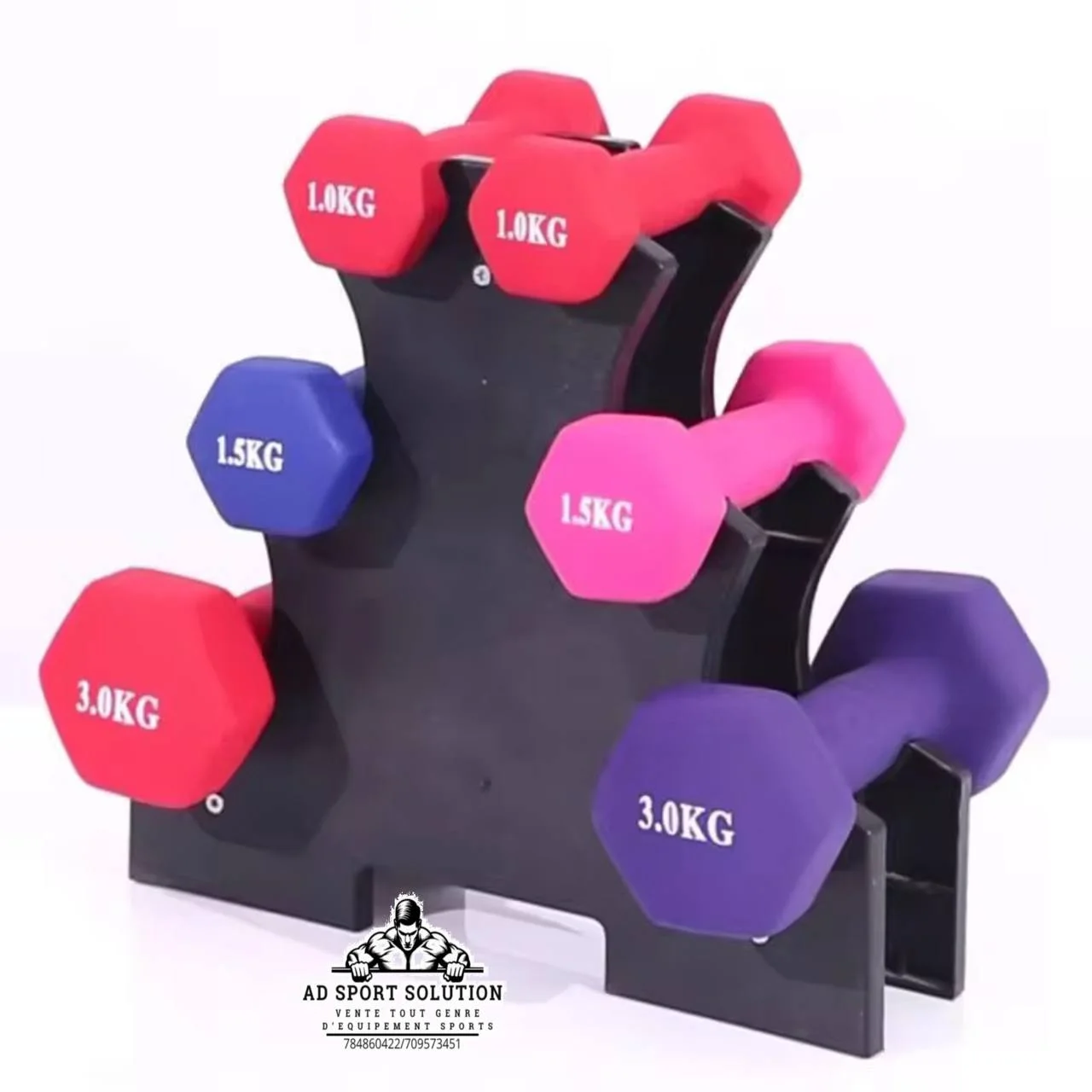 🏋️‍♀️ Haltères Néoprène