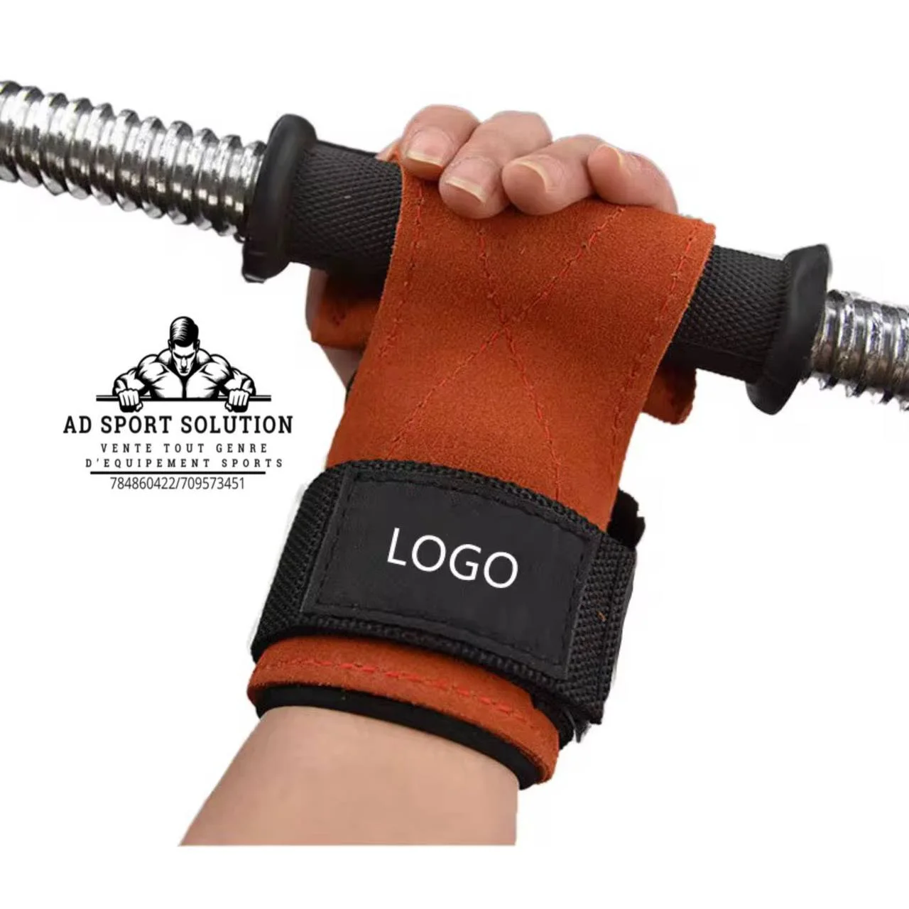 🧤 Grips de Musculation avec Attache Poignet